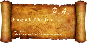 Pangert Adelina névjegykártya
